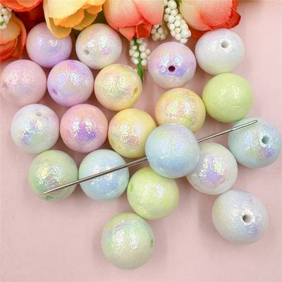 Home Partyzubehör 16mm Für Armband Ohrring Herstellung DIY Schmuckzubehör Acryl Lose Perlen 20 Stück Candy Jelly Farbe Kugelförmige Perle