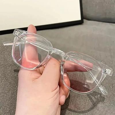 Neue Modische Damen Puder Rouge Sonnenbrille Transparenter Schwarzer Rahmen Puder Rouge Brille Lentes De Sol Mujer