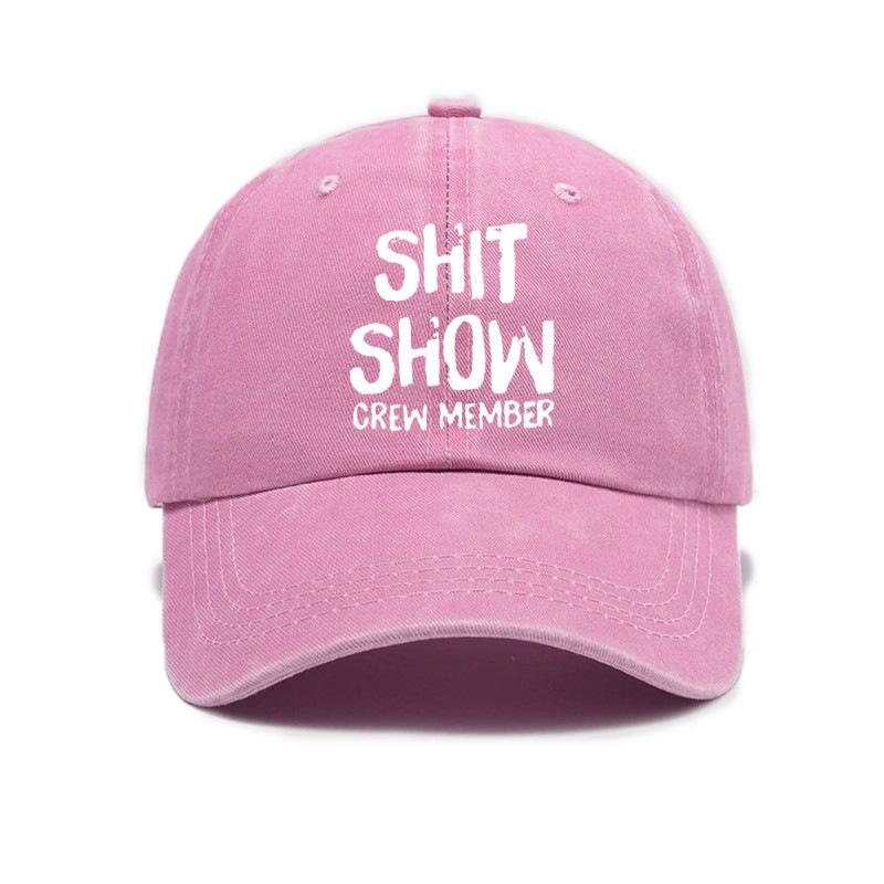 Trendy Versatile Hip Hop Letter Printing Washed Old Soft Top Sunshade Baseball Cap Unisex Baseball Cap