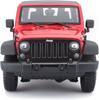 Maisto 2014 Jeep Wrangler Red 1/18 Scale Special Edition Model with Display Base, Opening Doors, Hood, and Rear Hatch, and Working Suspension