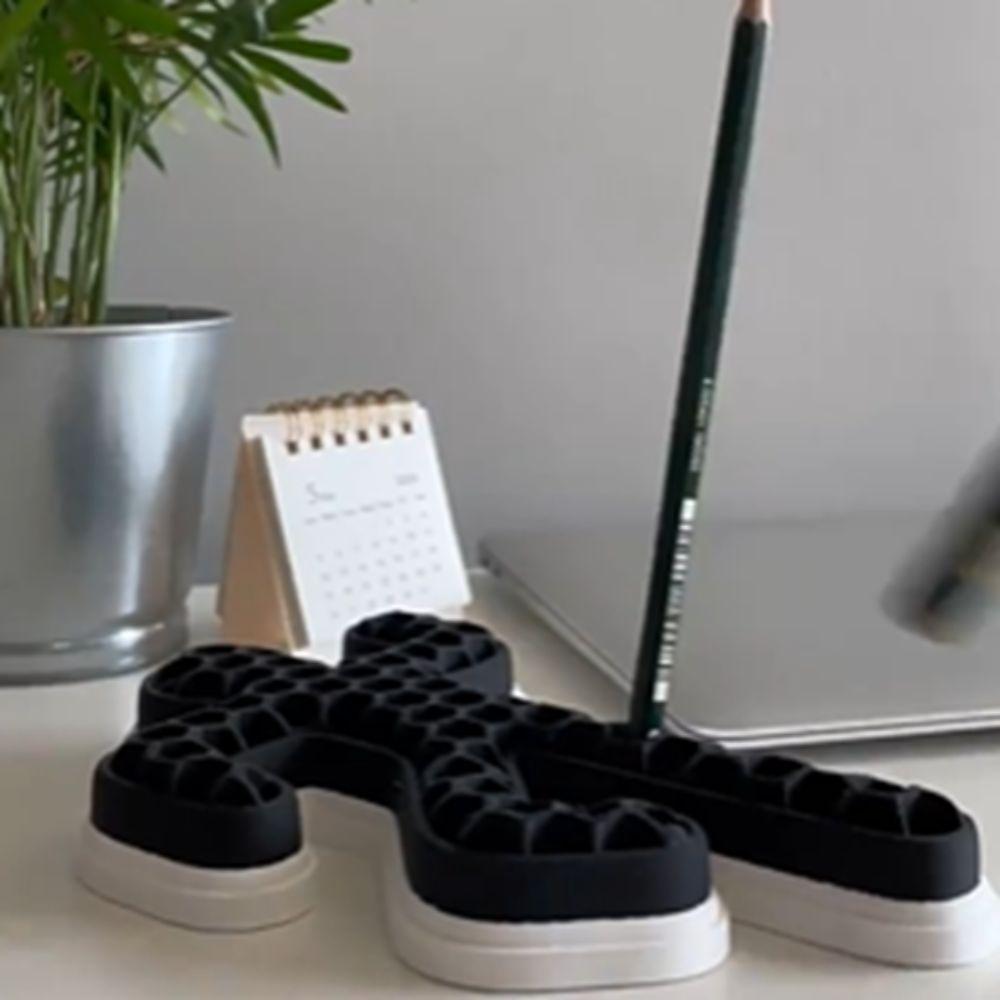 Cartoon Pencil Stand 3D Printed Pen Container Lovely Pen Holder  Desk Storage