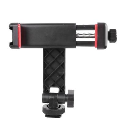 General Smartphone Holder For DSLR Cameras Secure Clamp Design 360 Swivels Cold Shoe Mount