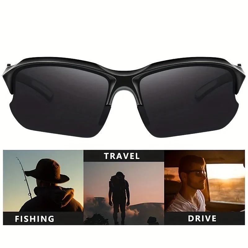 Windproof Suitable for Baseball Running Fishing Golf and Driving Outdoor Polarized Fashionable Sports Glasses for Men and Women