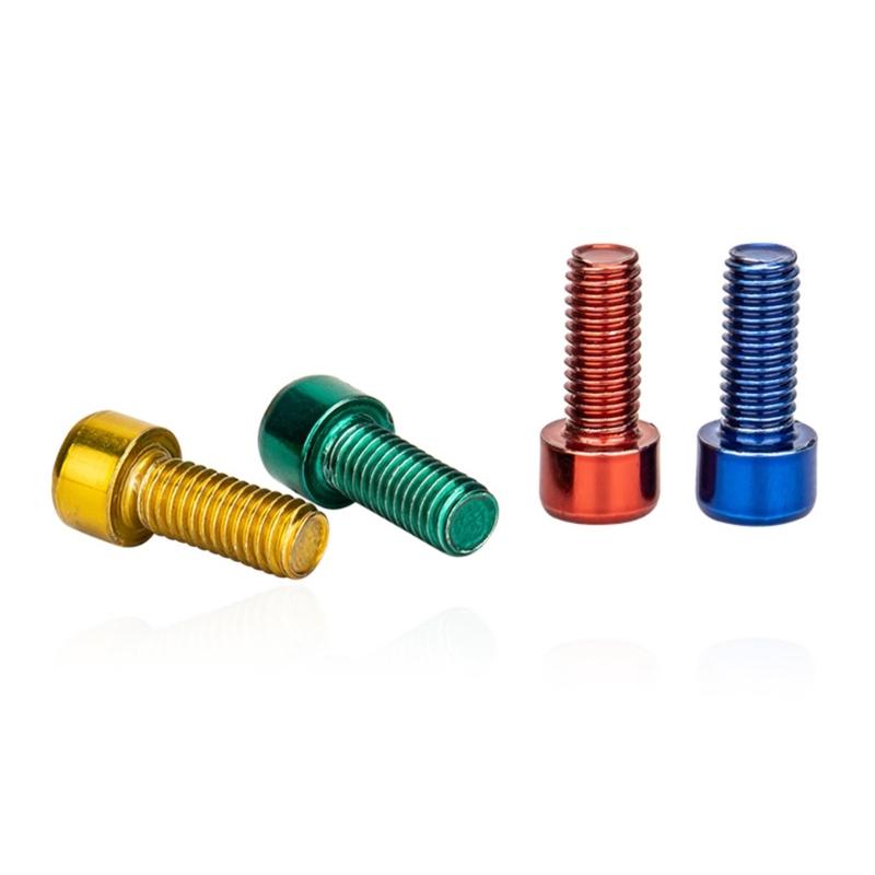 4Pcs 5x12mm Bike Water Bottle Cage Bolts Hexagons Socket Head Bolts Stainless Steels Screws Mountain Bike Accessories