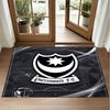 Portsmouth FC Design Crystal Velvet Rug Soft Decorative Mat for Bedroom Entrance