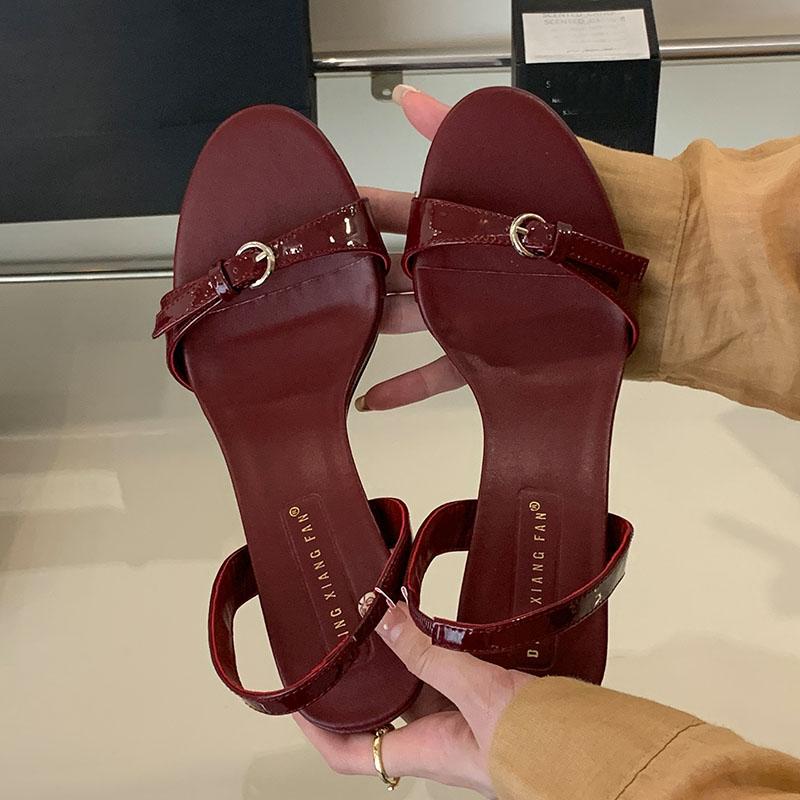 Mode 2025 Neue Elegante Damen Sandalen mit Absatz Schuhe Damen Slipper Schuhe Mode Rund Party Damen High Heels Sandalen Pumps Schuhe