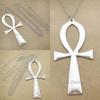 Retro Vintage Necklace Pendant Amulet Talisman Big Ankh Cross Men Women Stainless Steel Egypt Egyptian Key Life Jewelry Gift Hip Hop Rock Goth Gothic