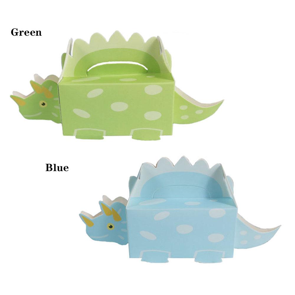10pcs Cute Baby Shower Paper Box Candy Holder Packaging Dinosaur Cookie Box Gift Boxes