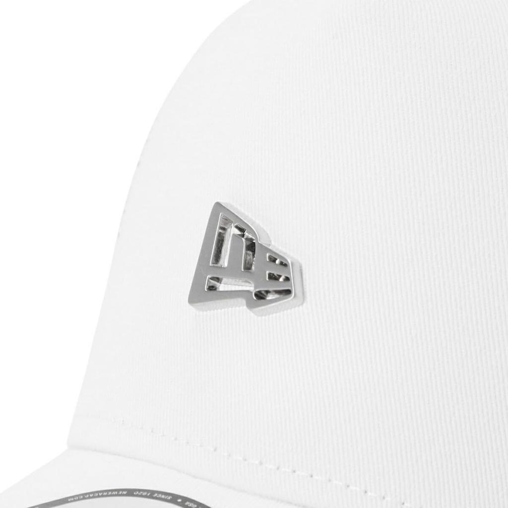 New Era Mesh Cap with Metal Free Size 940AFTR METAL FLAG White NER36C2228 9FORTYA-Frame Logo, White, FRONT, Slip, 14388623,