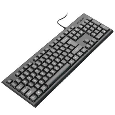 Gaming Keyboard Full Size Chocolate Keycap Quiet Computer Keyboard 104 Keys Corded Keyboard for PC Desktop Office Gaming