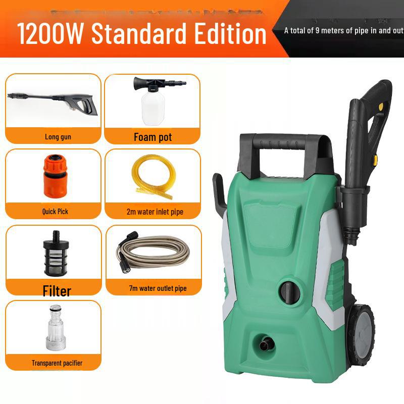 Portable High-Pressure Car Wash Machine - Household Cleaning Pump