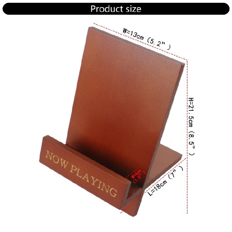 Wood Record Support Stand Holder Organiser Rack Organizes 30+/8+ Albums Desktop Disc Display Bracket