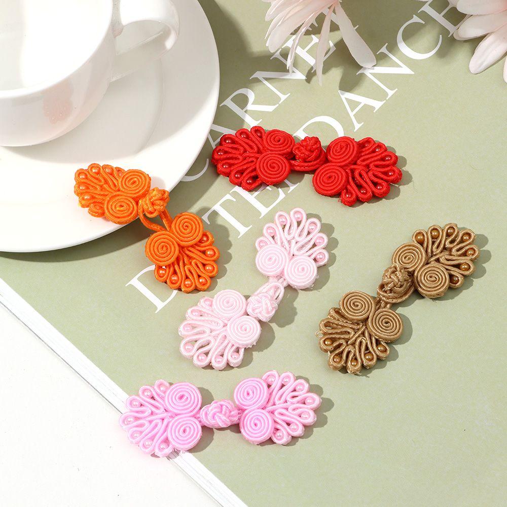 5Pcs Classic Invitation DIY Cheongsam Buttons Chinese Knot Button Tang Suit Knot Fastener