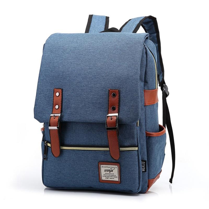 Original Computer Backpack Retro Preppy Style Oxford Outdoor Canvas Bags Japan Style Hip-Hop Bag With USB Charging