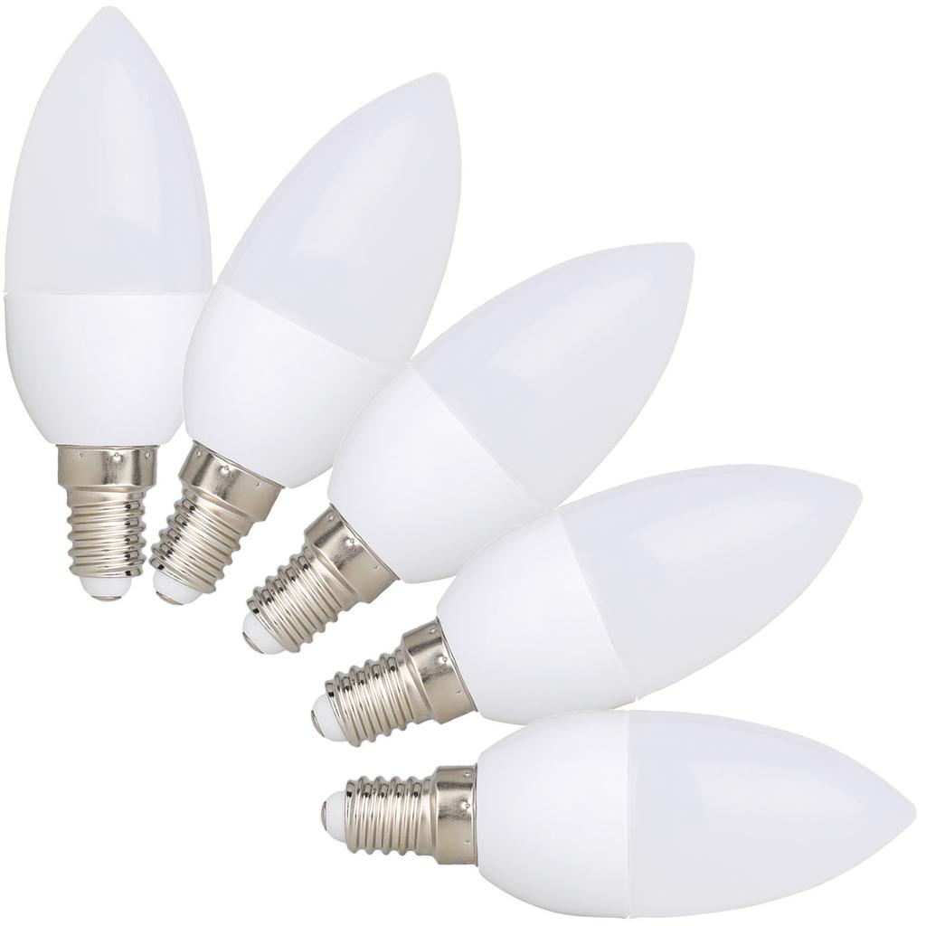 Buy 5X Ranpo C37 E14 LED Screw Candle Light Bulbs 3W LED Cool White ...