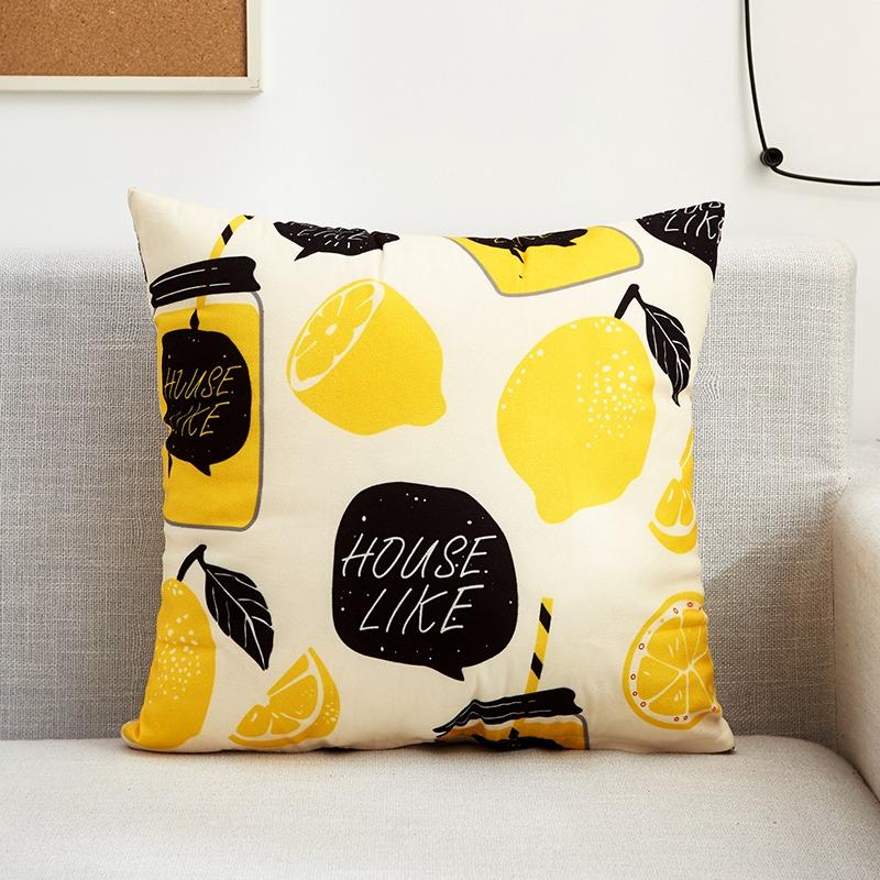 Creative Pattern Pillowcase Dormitory Decoration Office Living Room Sofa Home Pillowcase