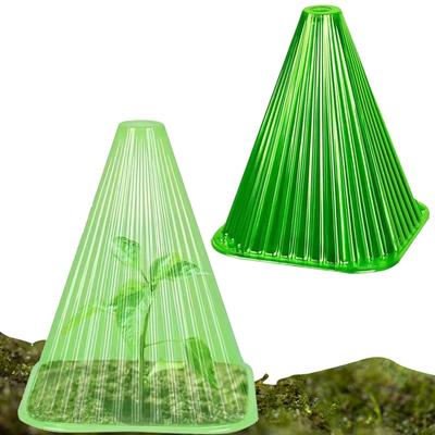 Garden Cloches Plant Bell Cover with Ventilation Top Reusable Plastic Greenhouse Plant Bell Cover Frost Guard Freeze Protection