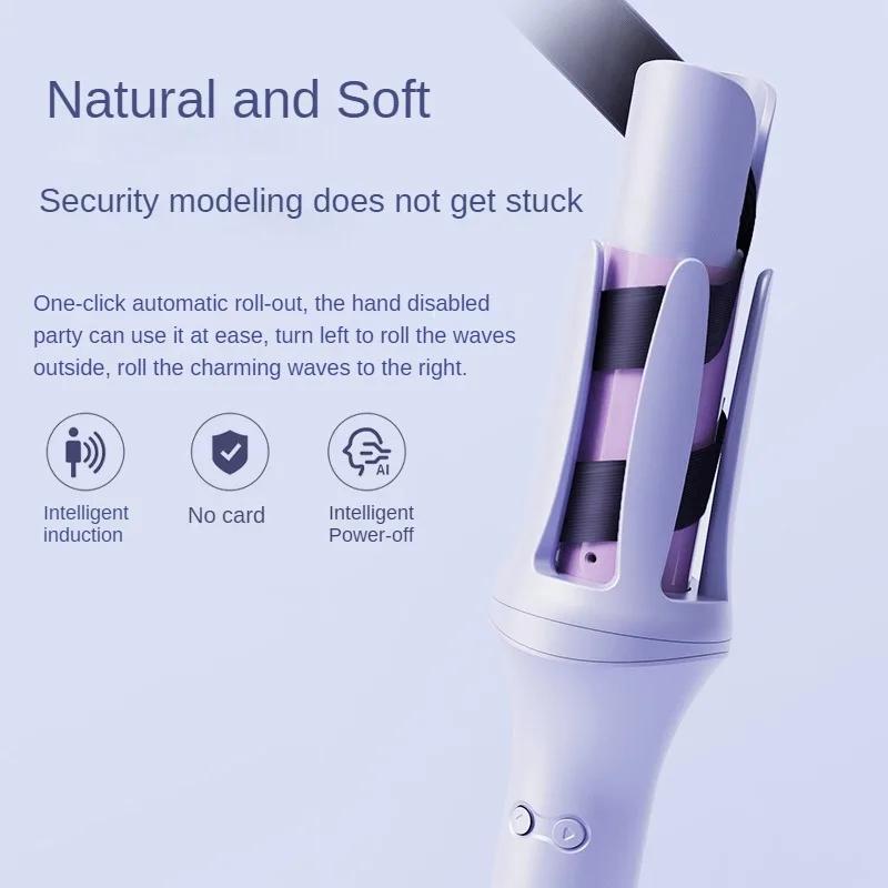 New Automatic Hair Curler Stick Negative Iron Electric Ceramic Curler Fast Heating Rotating Magic Curling Iron Hairdressing Tool