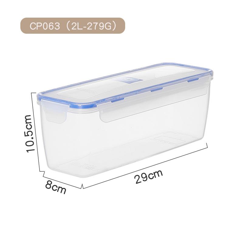 

1 набор контейнер для хранения продуктов большой вместимости, герметичный - многоразовый, органайзер для хлеба и кухни с откидной крышкой и PTFE-покрытием 1 Set