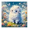 5D Diy New Diamond Painting Cross Embroidered Sheep Picture Mosaic Embroidery Indoor Children's Room Wall Decoration Gift