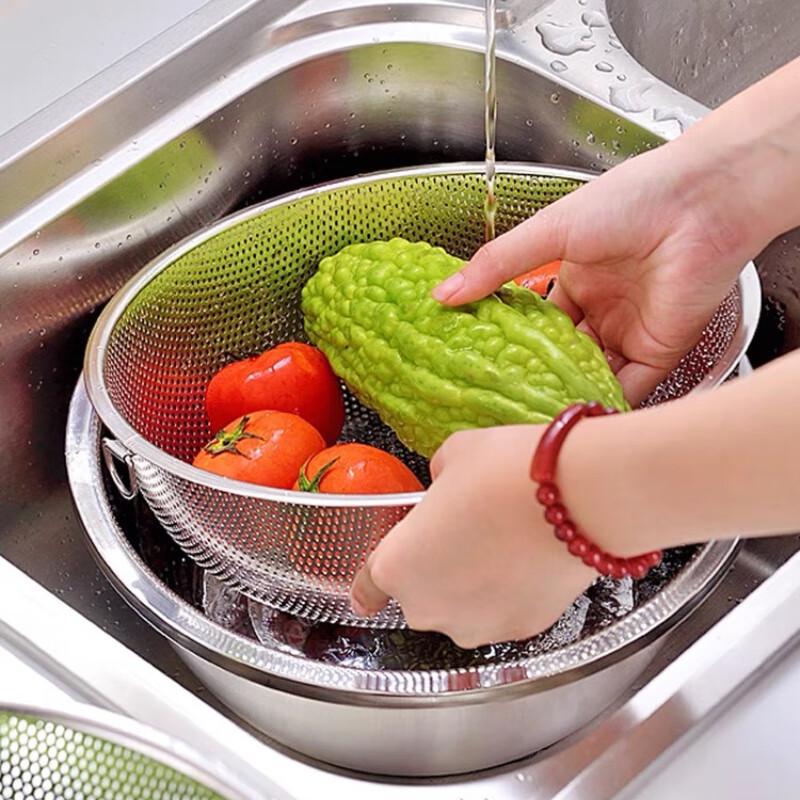 Molona 304 Stainless Steel Kitchen Drainer & Colander Set