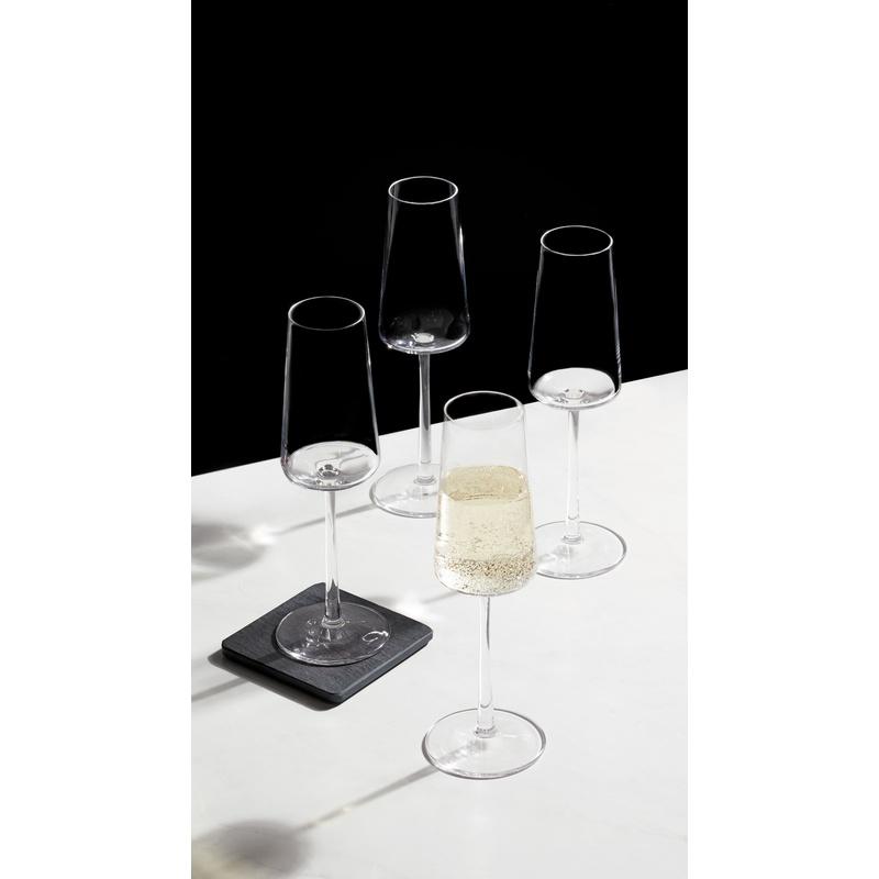 Klares ausgestelltes Champagnerflötenset 4er-Pack Elegantes Glasgeschirr Feiern Partys Mimosas Langlebig Premium-Qualität Nur Handwäsche