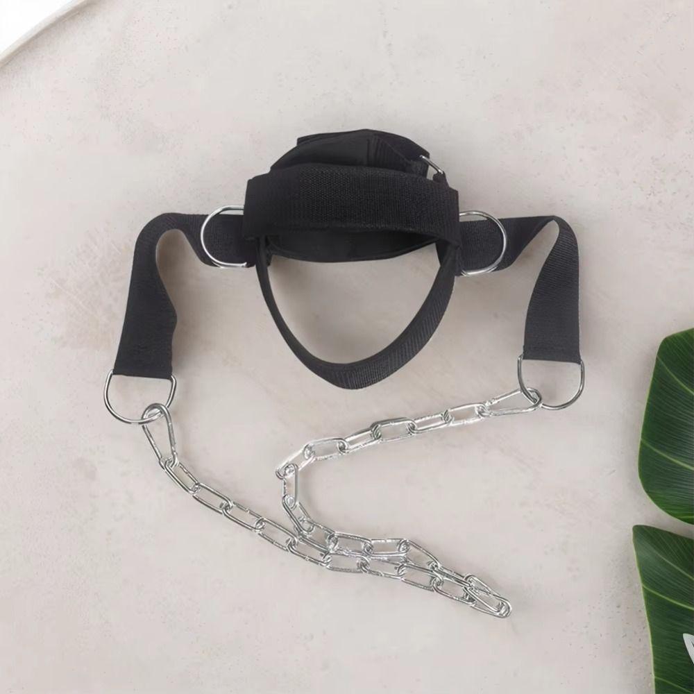 Adjustable Head Neck Trainer Band Increase Strength Weight Lifting Belt  Athlete
