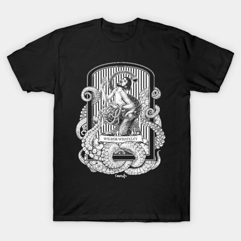 Wilbur Whateley Lovecraft T Shirt Vintage Homme Graphic Versatile Streetwear Designer Clothes Top For Everyday Wear