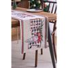 Christmas Jacquard Table Runner Holiday Dining Table Cloth Festive Coffee Table TV Cabinet Decor
