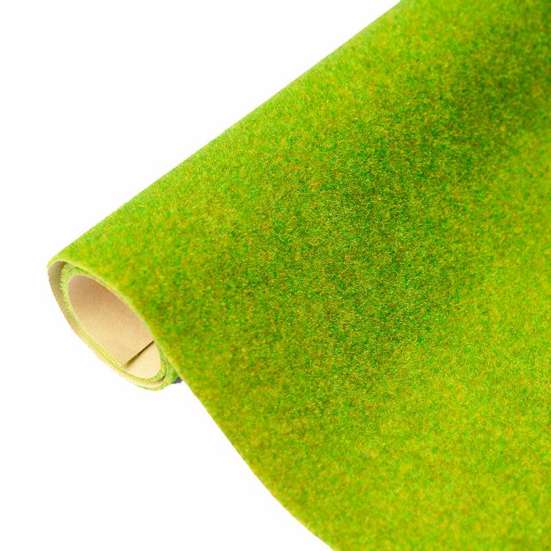 Model Turf Flocked Nylon Lawn: Simulation Grass for Miniature Landscape & Train Scenery