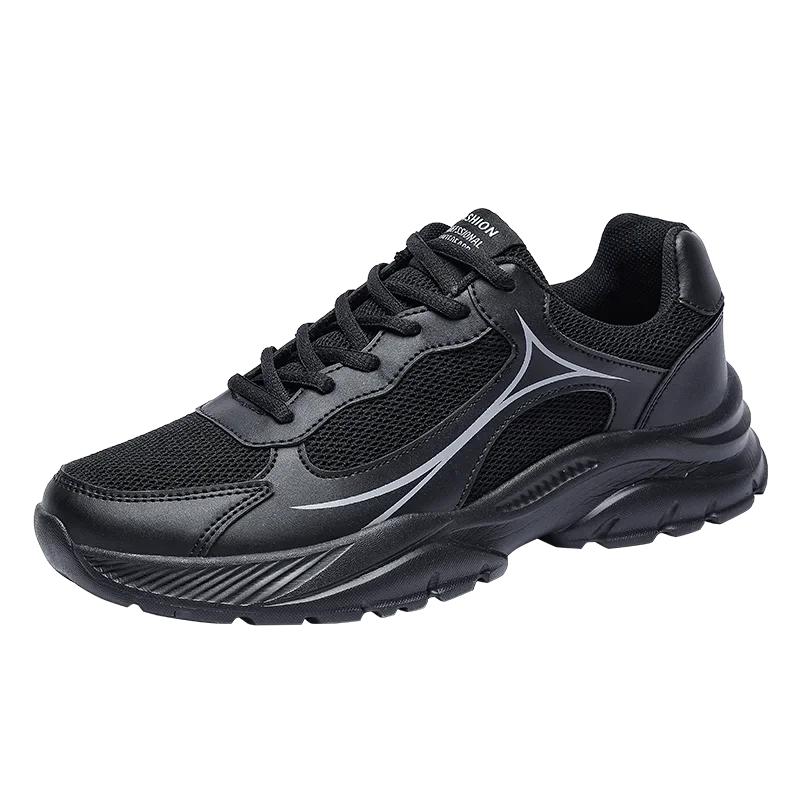 Fashion Men Running Shoes Men Lightweigt Men Tenis Athletic Sport Shoes Leather Breathable Sneakers zapatillas de deporte