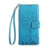 For Samsung Galaxy A25 5G (Global) (161.0 X 76.5 X 8.3mm) Case Imprinted Deer Tree Pattern 3 Card Slots Phone Protector with Hand Strap