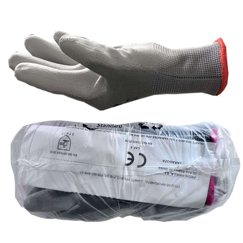 Ansell HyFlex Unisex Anti-Static Electrician Gloves, PU Coated, Slip-Resistant, Wear-Resistant, Thin Nylon for Labor Protection.
