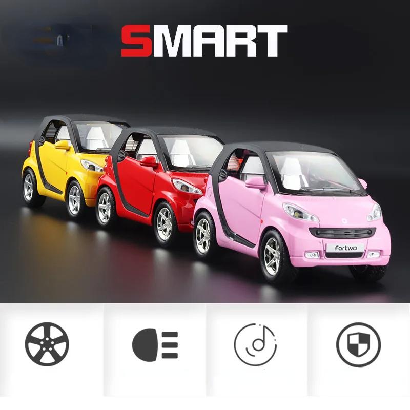 ABAC1 1:32 Smart Alloy Car Model Simulation Sound And Light Pull Back Toy Car Boy Collection Decoration Gift