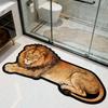 Absorbent Tiger Carpet Rug 2D Flat Wolf Floor Mat New Lion Doormat  Bedroom Bathroom