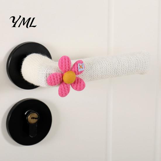 Cozy Home Decor Accessories Knitted Doorknob Covers, Thick Anti?Slip Furniture Feet Protector Sleeves, Door Handle Silent Leg Protectors Cushion