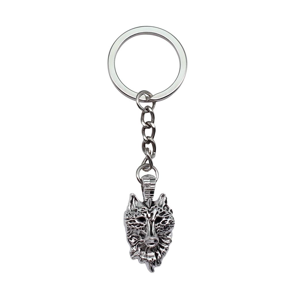 Bear Charm Tiger Keychain Wild Animal Pendants Key Ring 28mm
