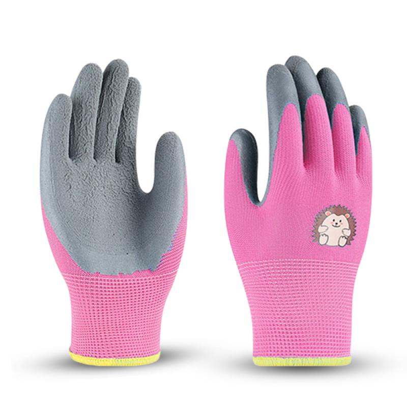 Gardening Gloves Kids Durable Waterproof Garden Work Gloves Non-Slip Children Safety Yard Work Gloves Portable Garden Supplies