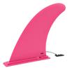 Pinna Tavola da Surf 9 Pollici Staccabile Facile da Infilare in Nylon Pinna Sostitutiva per Tavola da Stand Up Paddle Longboard Rosata