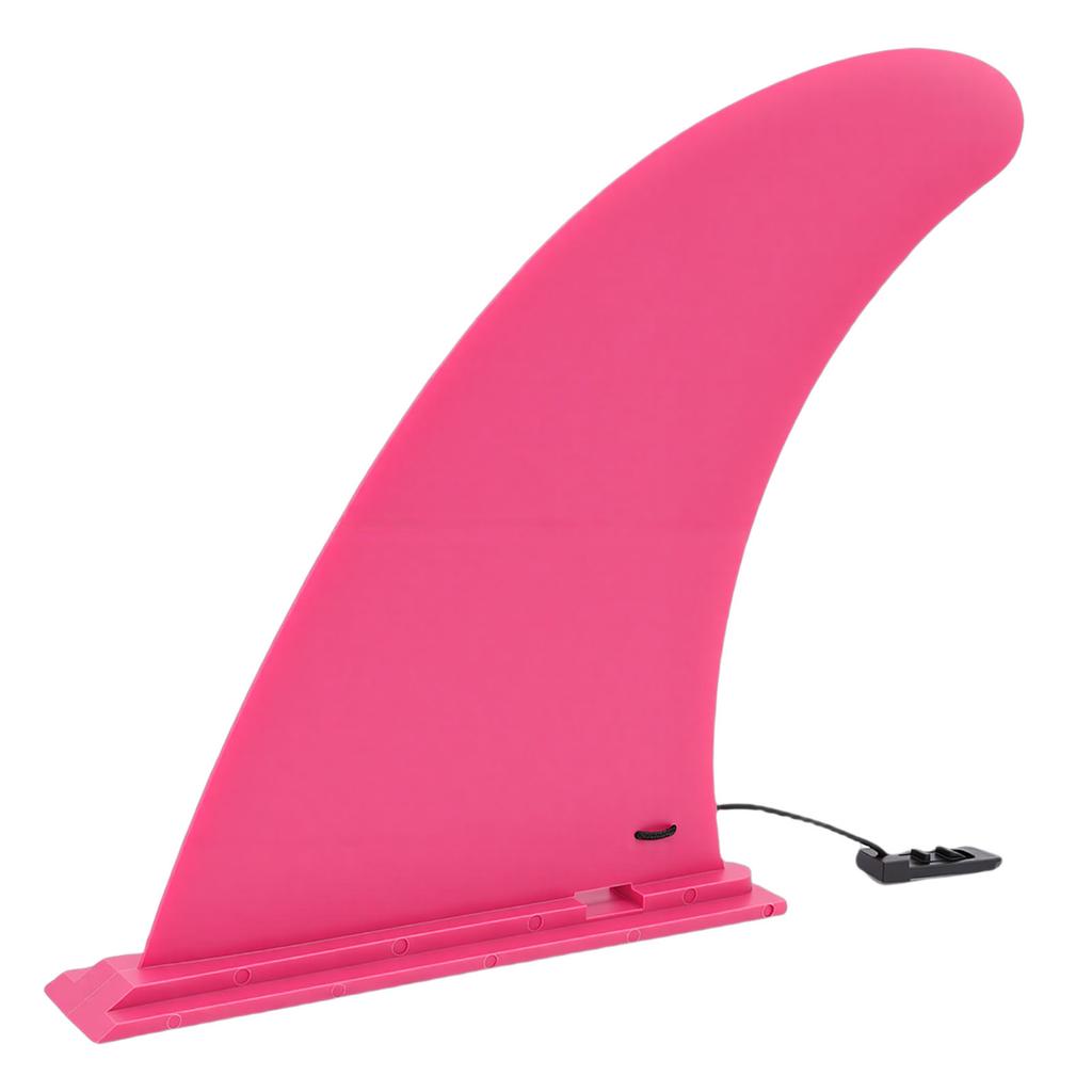 Pinna Tavola da Surf 9 Pollici Staccabile Facile da Infilare in Nylon Pinna Sostitutiva per Tavola da Stand Up Paddle Longboard Rosata
