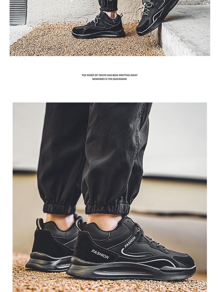 Men's Big Cotton Warm Winter Sneakers - Youth Casual Dad Shoes in Large Sizes