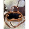 IELGY Retro Matte Suede All-Match One-Shoulder Diagonal Bag Commuter All-Match Portable La