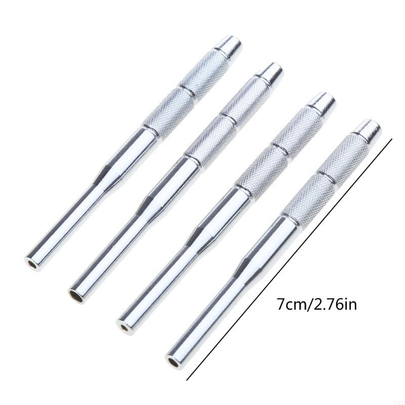 4pcs/set Stainless Steel Multi Size Hollow End Roll Pin Tool Starter Kits X3UC