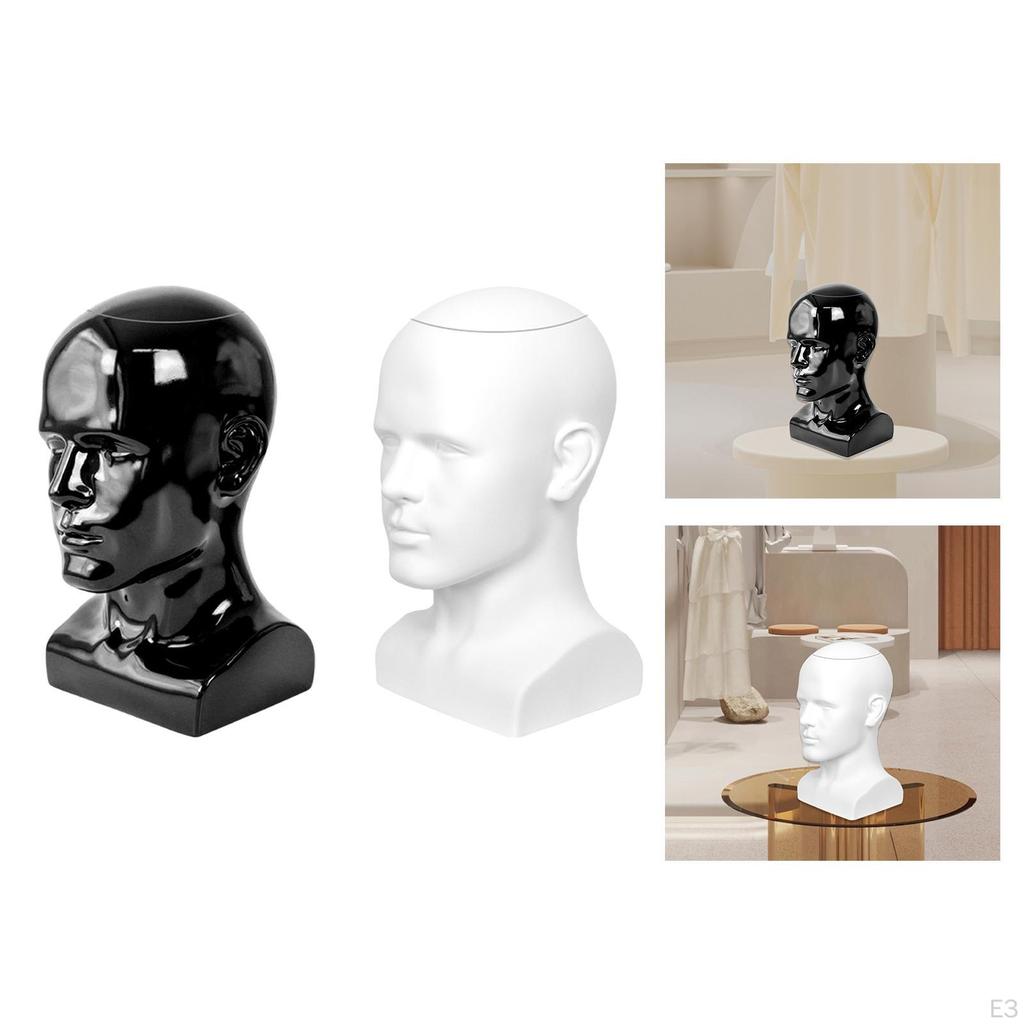 Glatzköpfiger Schaufensterkopf Männlich Hutständer Perückenständer Tischmodell für