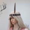 Halloween Feather Headband Cosplay Tribal Hat Kids Adult Party Costume Accessory