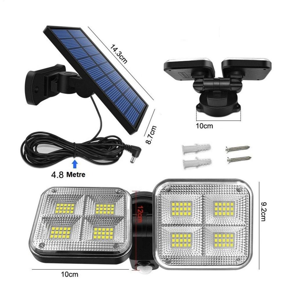 Solar Motion Sensor Lights LED Security Lights Waterproof Lamp For Yard Front Door Garage Backyard Deck Lawn Patio