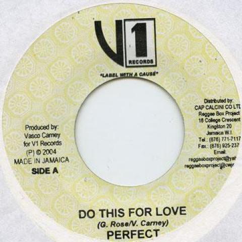 

7inch Record PERFECT / D CHUCKEY, DADA DWO - Do This For Love / Purple Hays V1 Records 2004 Jamaica Reggae, Ska & Dub