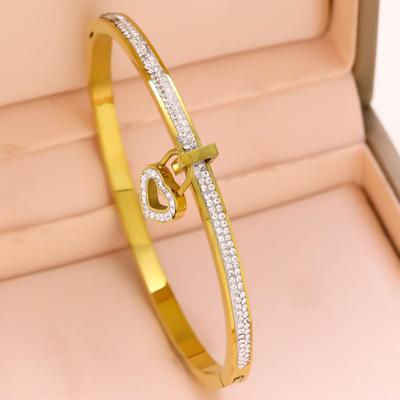 18K Gold-Plated Titanium Steel Women's Bracelet - Non-Fading, High-End, Light Luxury Jewelry