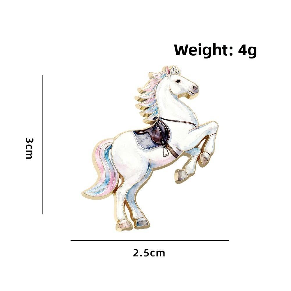 

Traditional Running Horse Brooch Vintage Zodiac Animal Badge Horse Brooches Jewelry Accessories 1