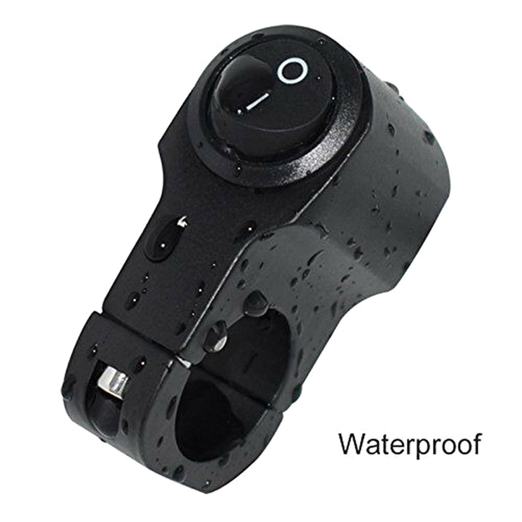 Upgraded 7/8-inch Motorcycle Handlebar Switch Control Universal Mount LED Headlight On/Off Switch with Button Durable